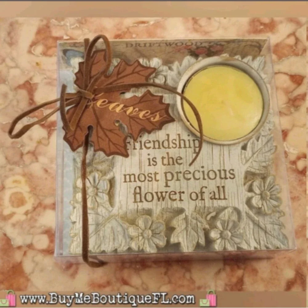 HOME DECOR: History & Heraldry Vintage Driftwood Tealight Holder NIB